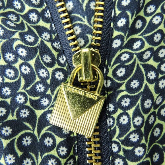 Michael Kors zip front lightweight long roll-up sleeves shirt blouse top - Picture 8 of 11